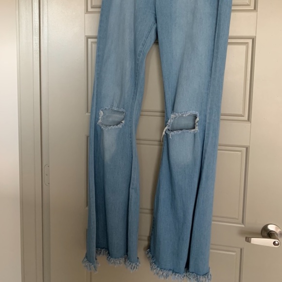 Jean distressed flare pants - Picture 2 of 2